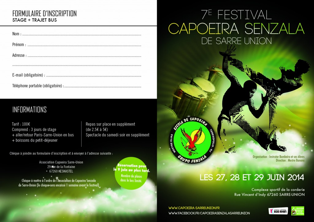Programme festival capoeira senzala de sarre-union